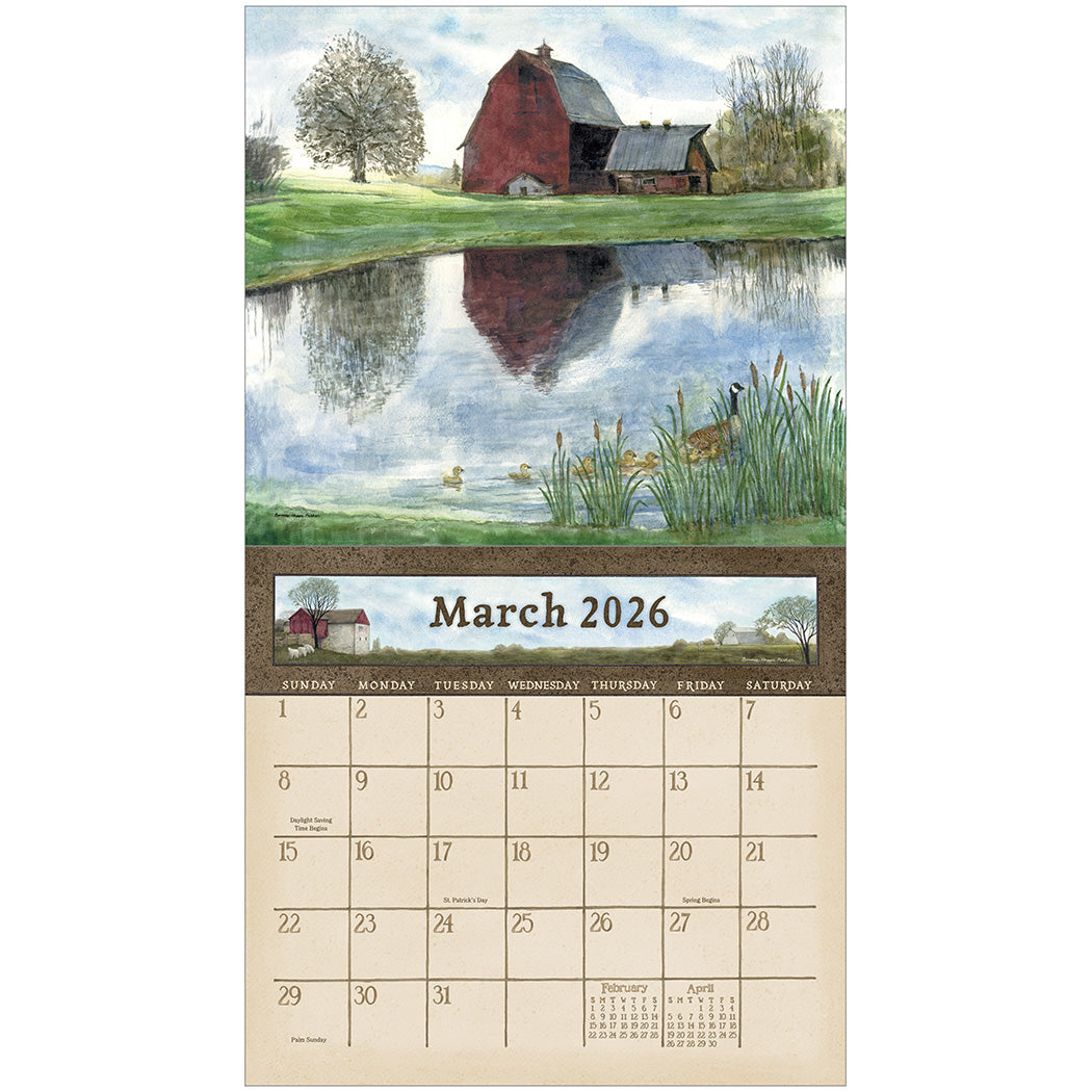 Country Path 2026 Wall Calendar