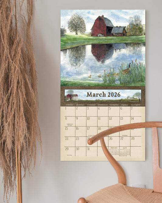 Country Path 2026 Wall Calendar