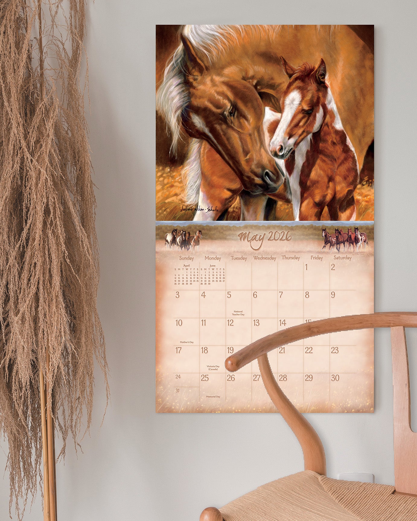 Horses 2026 Wall Calendar