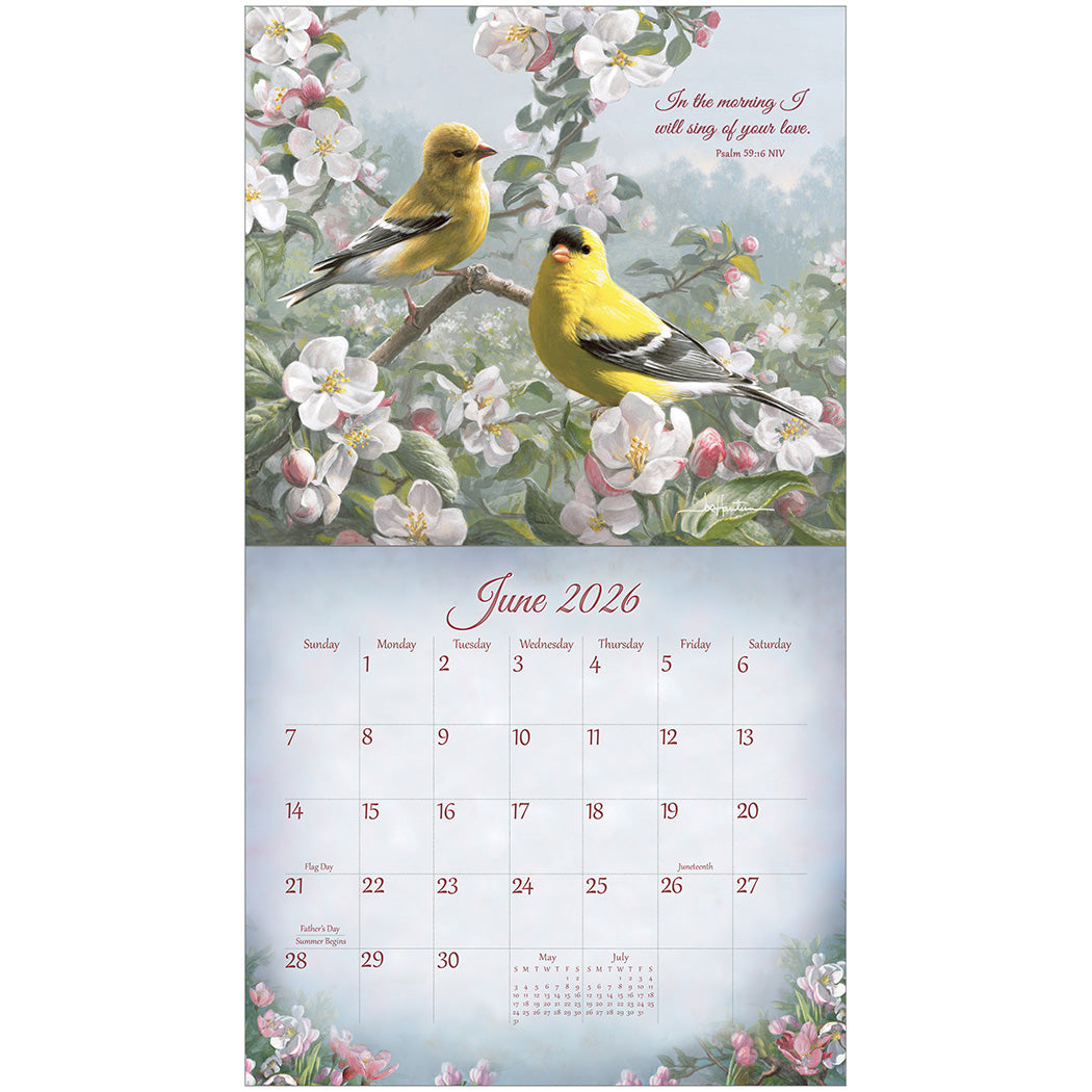 Songbirds of Faith 2026 Wall Calendar