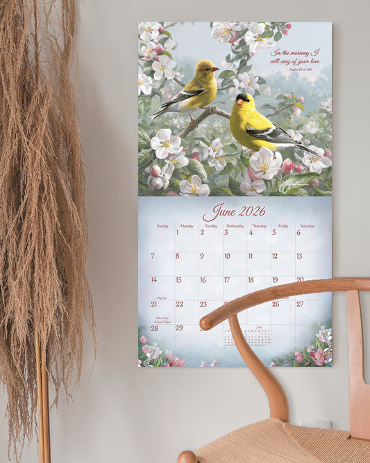 Songbirds of Faith 2026 Wall Calendar