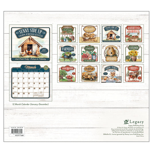 Farm to Table 2027 Wall Calendar