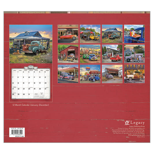 Nostalgic Main Street 2027 Wall Calendar