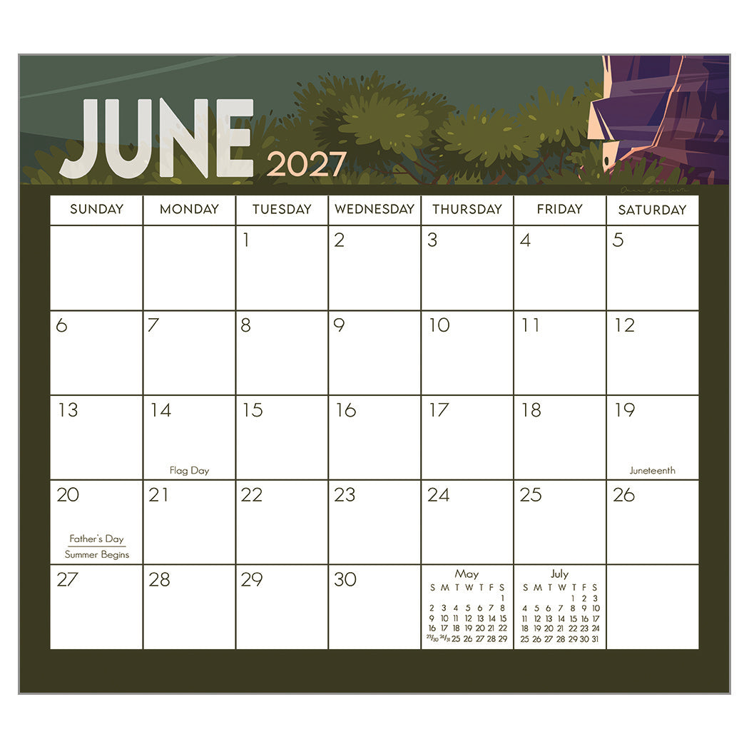 Adventure 2027 Wall Calendar