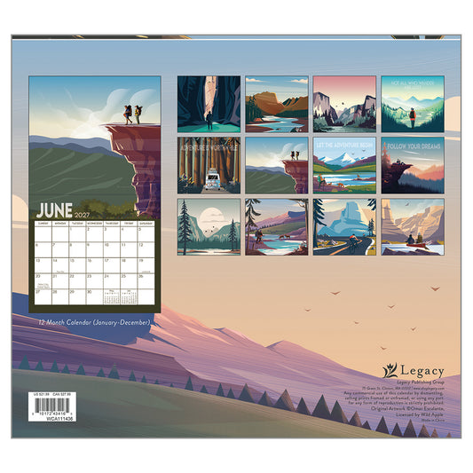 Adventure 2027 Wall Calendar