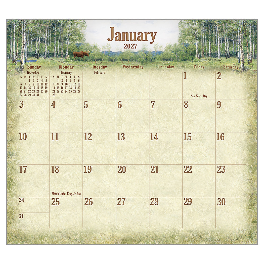 Woodland 2027 Wall Calendar