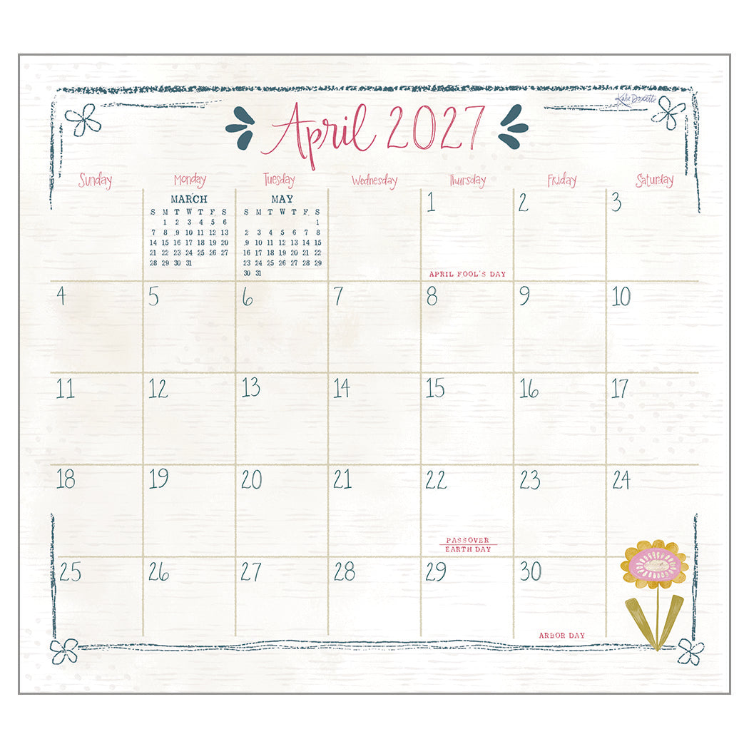 Tea Time 2027 Wall Calendar