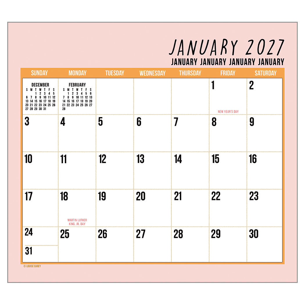 Live, Laugh, Love 2027 Wall Calendar