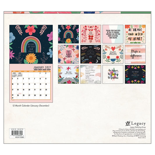 Live, Laugh, Love 2027 Wall Calendar