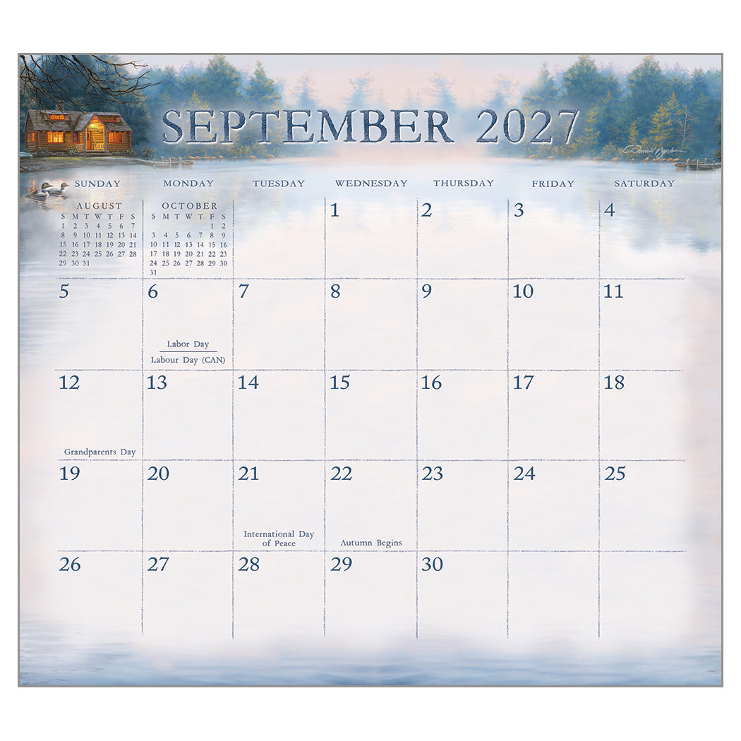 Cabin View 2027 Wall Calendar