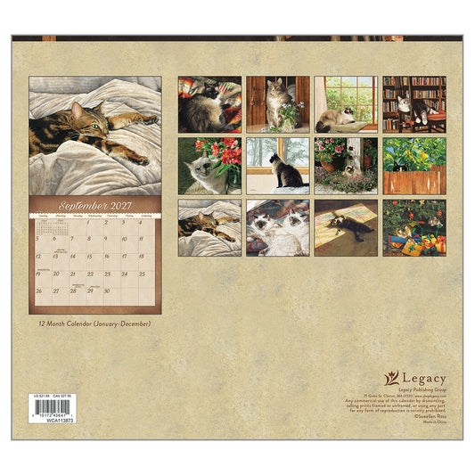 Cats We Love 2027 Wall Calendar