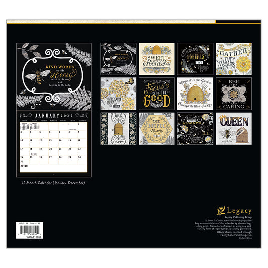 Bee-u-tiful Life 2027 Wall Calendar