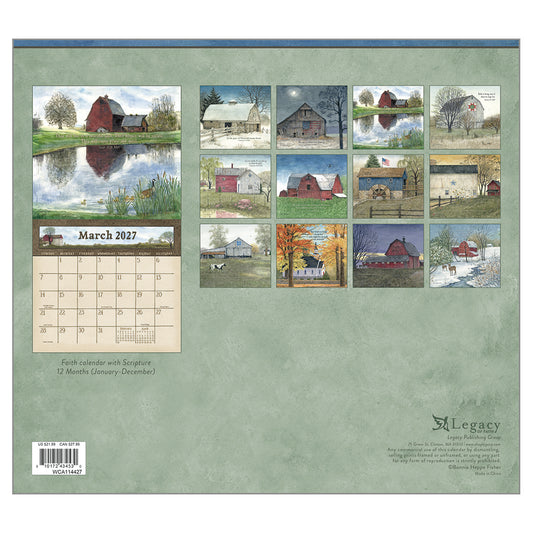 Country Blessings 2027 Wall Calendar