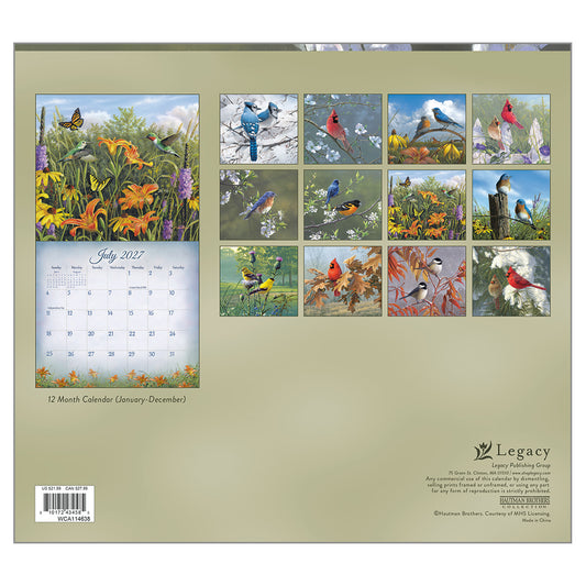 Songbirds 2027 Wall Calendar