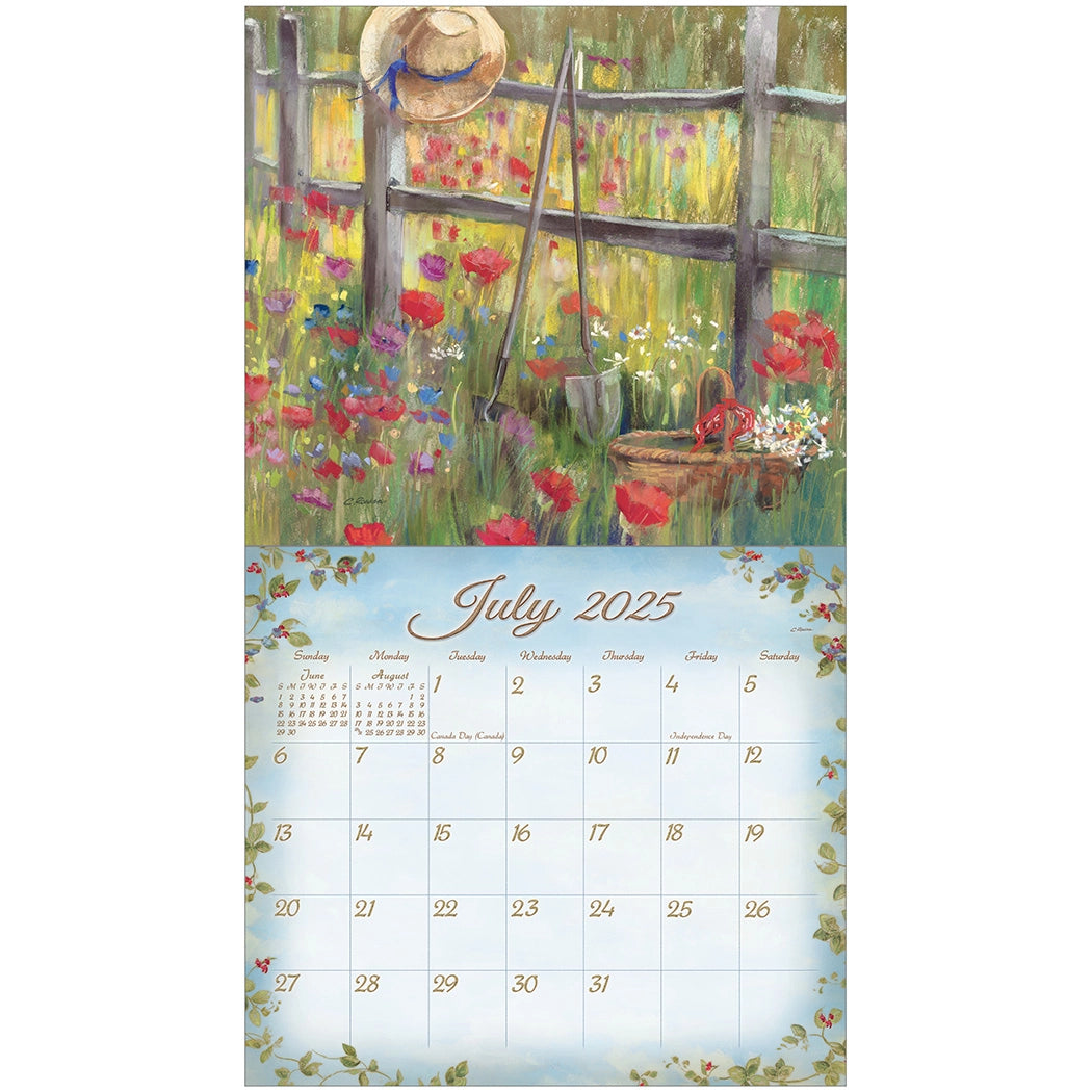 Cottage Garden 2025 Wall Calendar