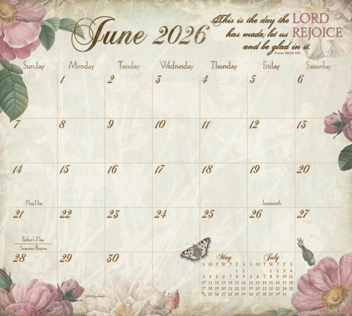 2026 Walk by Faith Magnetic Calendar Pad