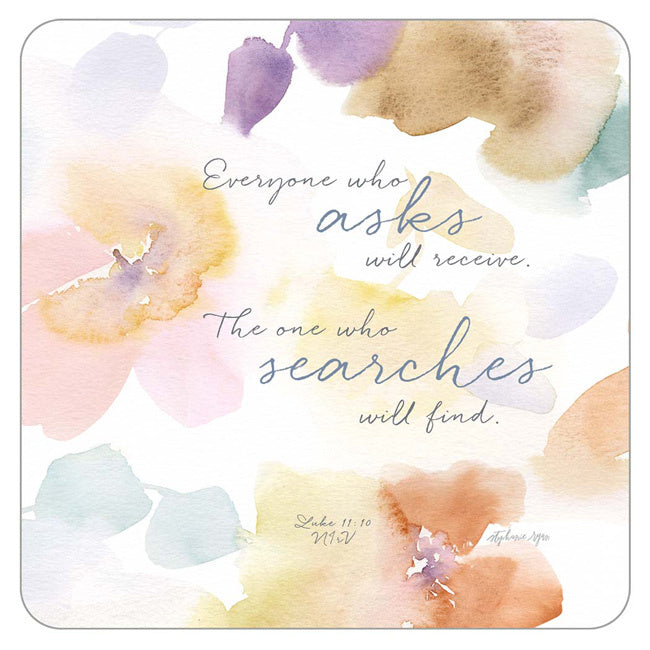 Seek coaster set with Scripture