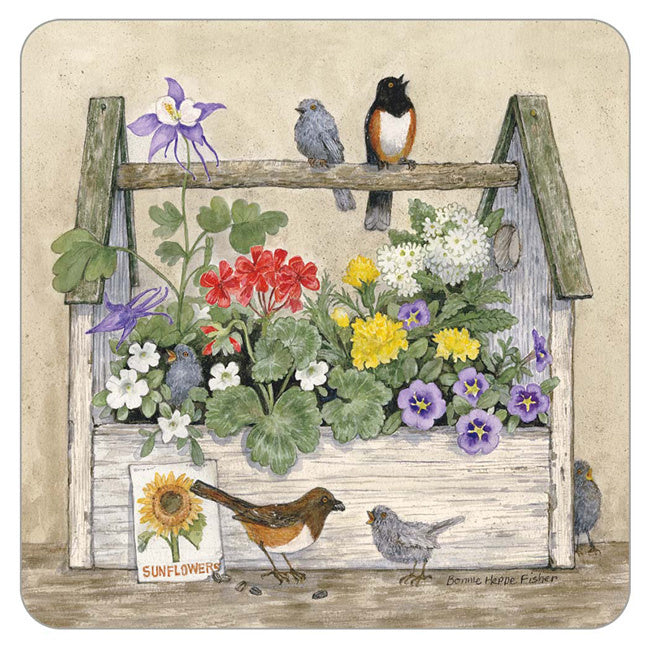 Toolbox and Birds coaster set
