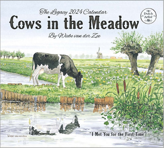 Cows in the Meadow 2024 Wall Calendar