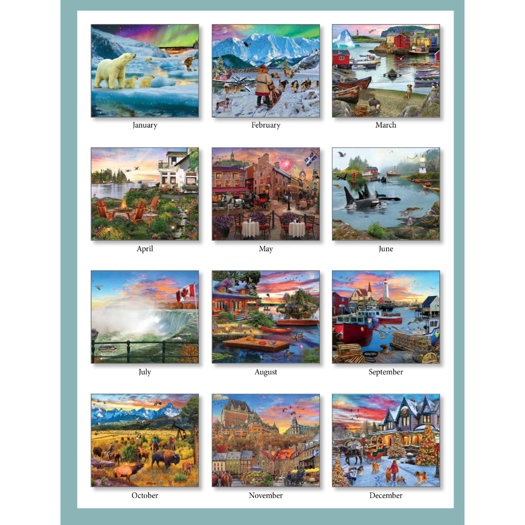 Canadian Vacation 2027 Wall Calendar