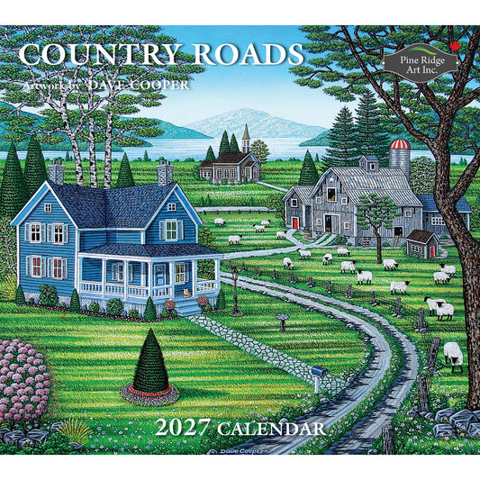 Country Roads 2027 Wall Calendar