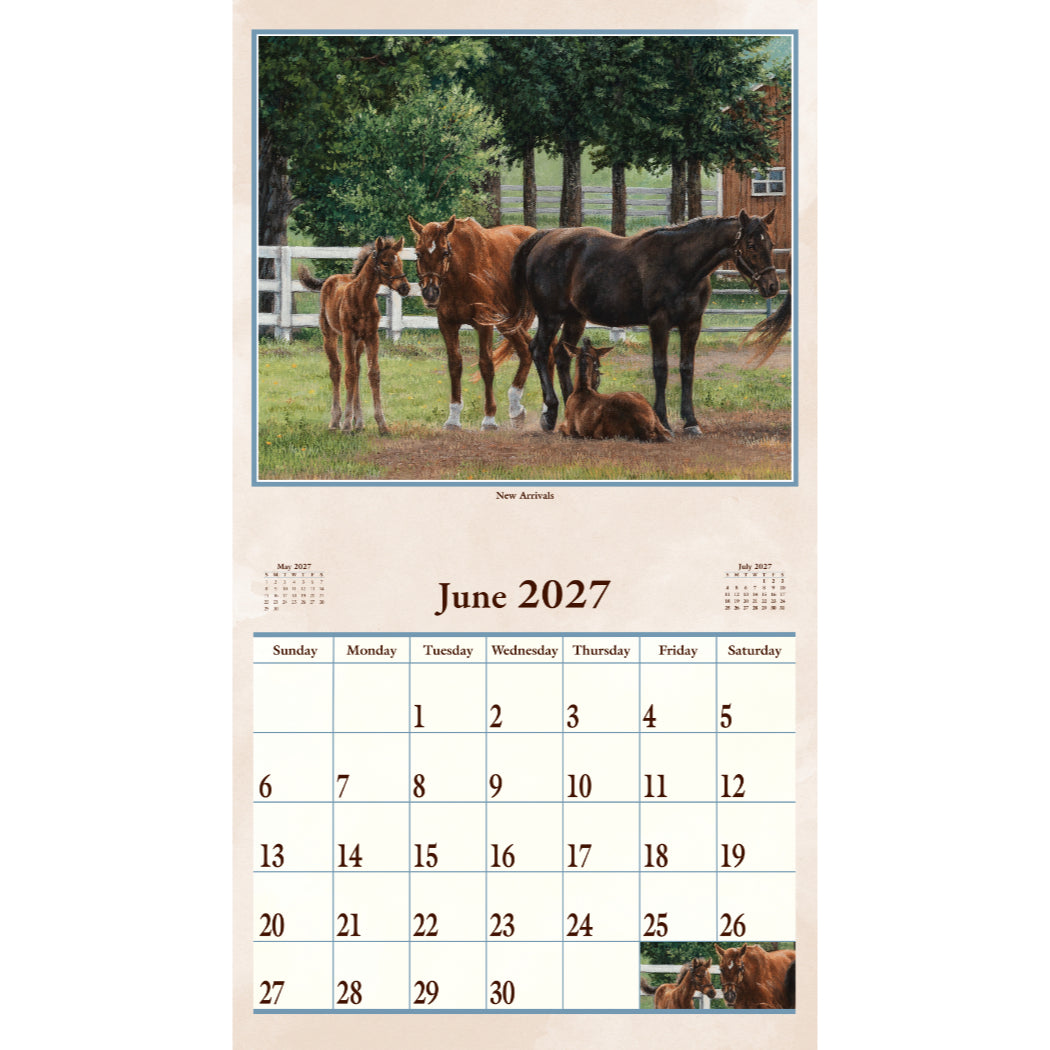 Hoofbeats 2027 Wall Calendar