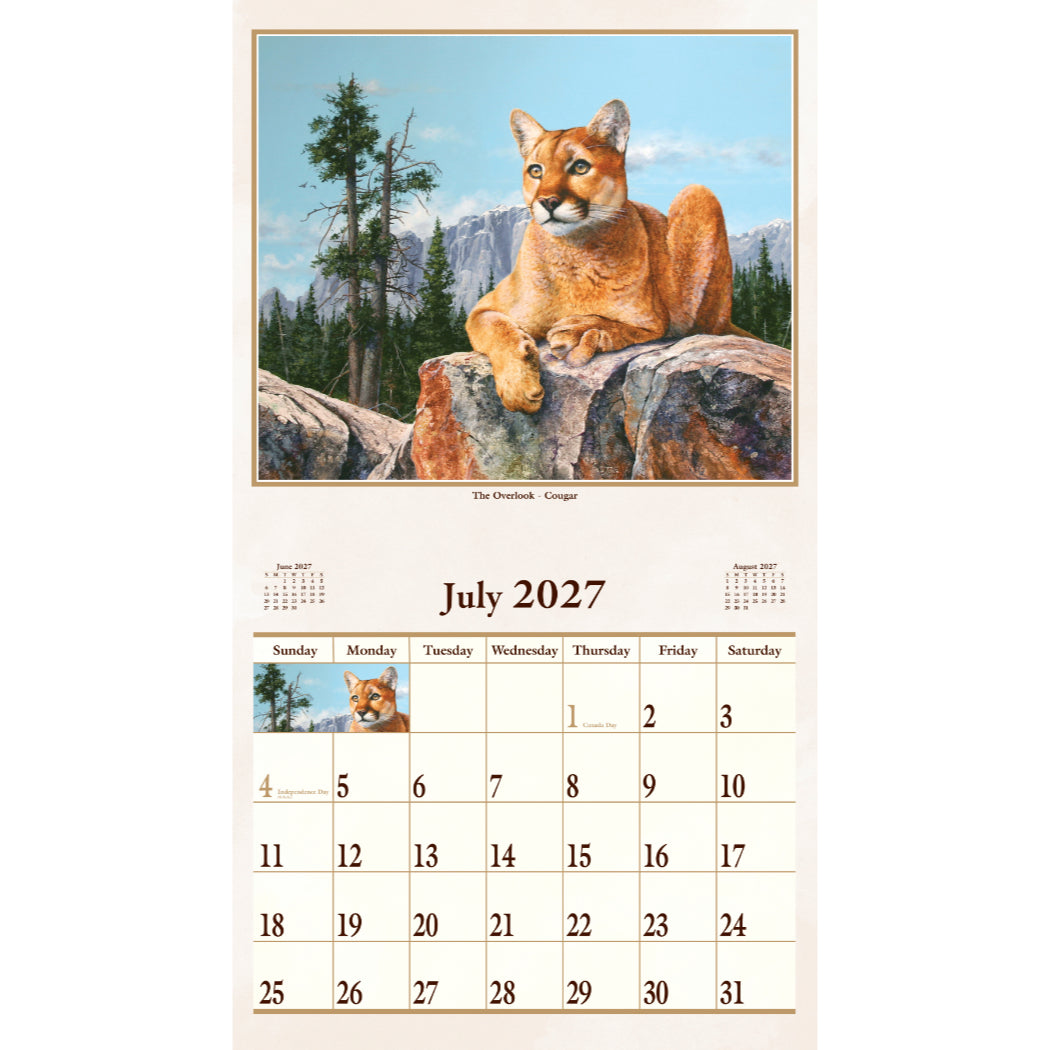 Animal Instincts 2027 Wall Calendar
