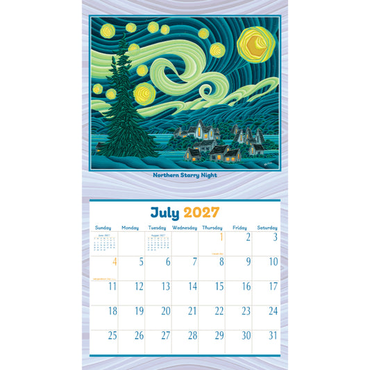 Quiet Places 2027 Wall Calendar