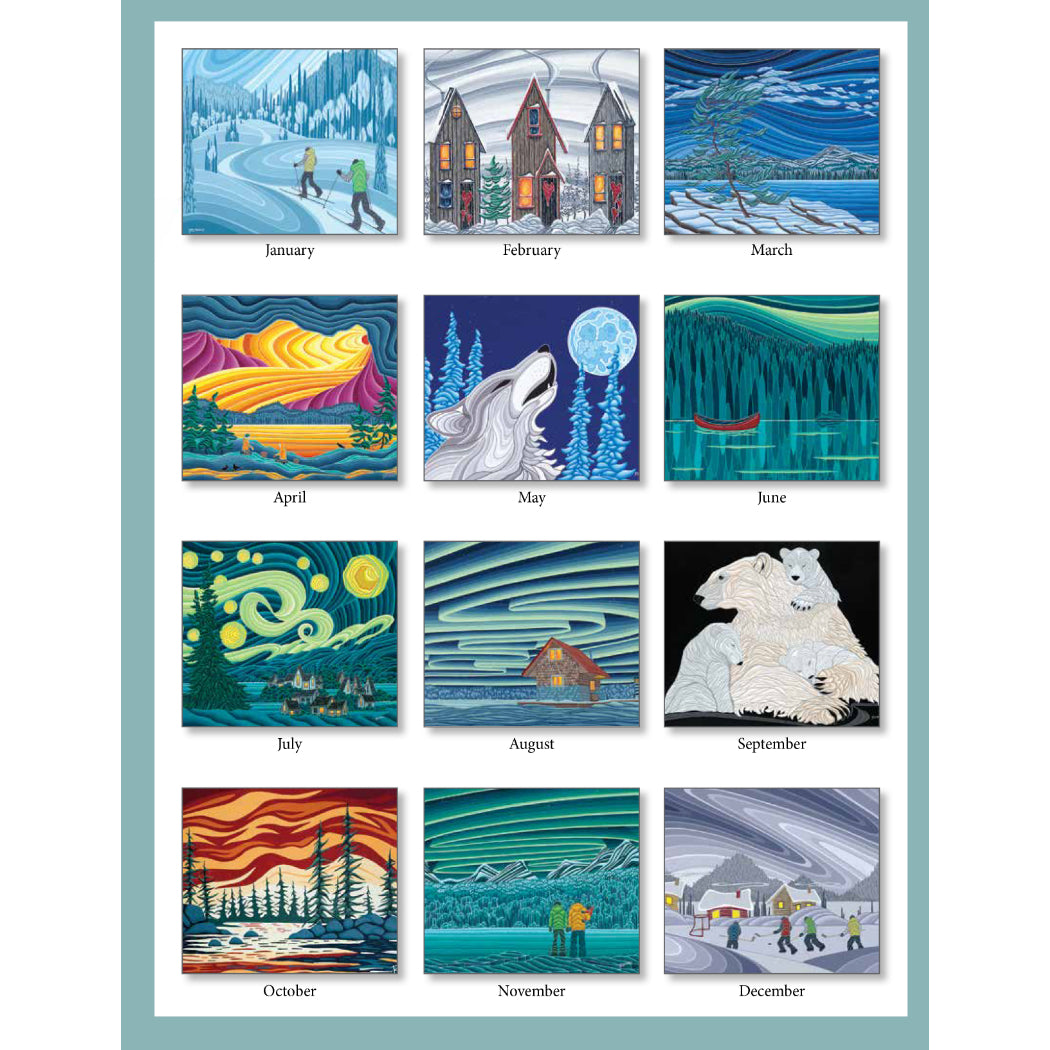 Quiet Places 2027 Wall Calendar