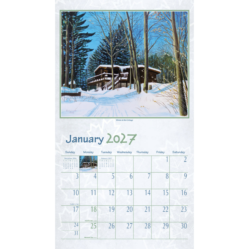 Northern Getaway 2027 Wall Calendar