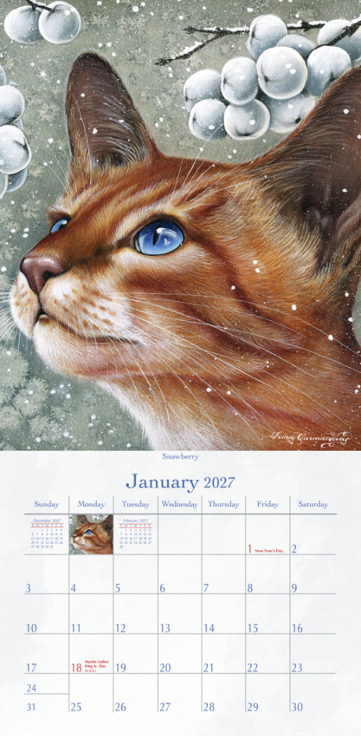 The Cat's Meow 2027 Vertical Wall Calendar