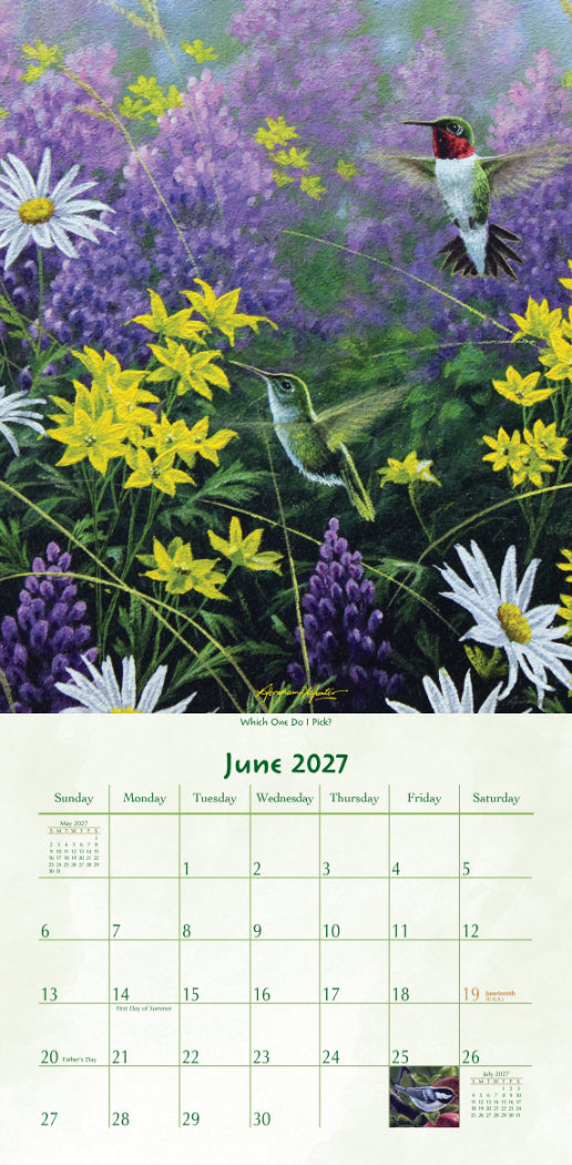 Birds of a Feather 2027 Vertical Wall Calendar