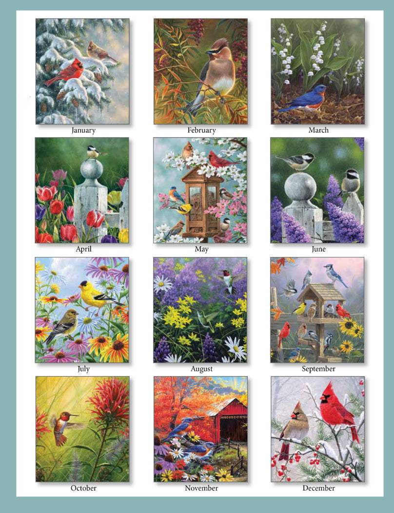 Birds of a Feather 2027 Vertical Wall Calendar