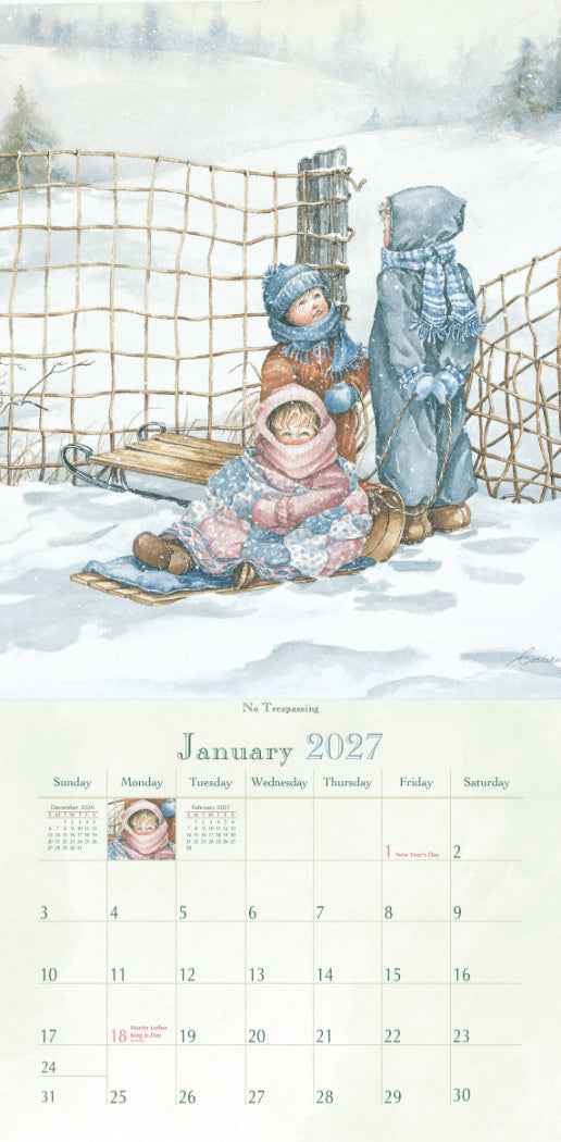 Forever Young 2027 Vertical Wall Calendar