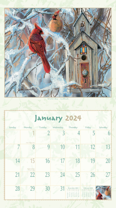 Birds of a Feather 2024 Wall Calendar