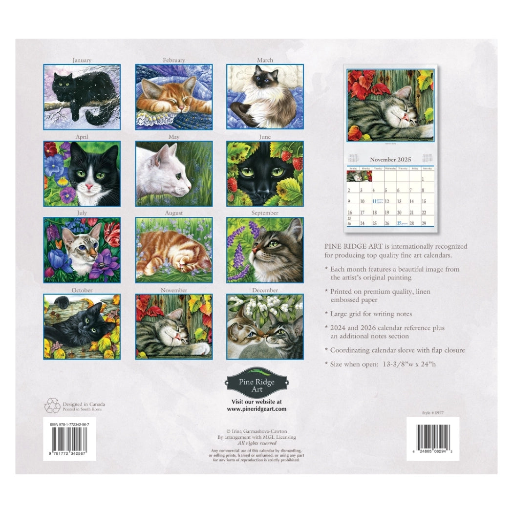 The Cats's Meow 2025 Wall Calendar