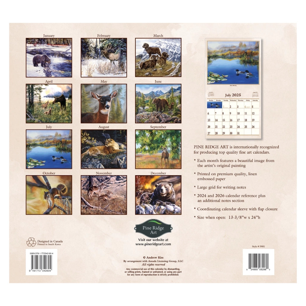 Window on Wildlife 2025 Wall Calendar