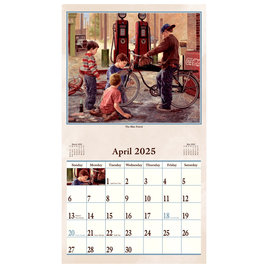 Bygone Days 2025 Wall Calendar