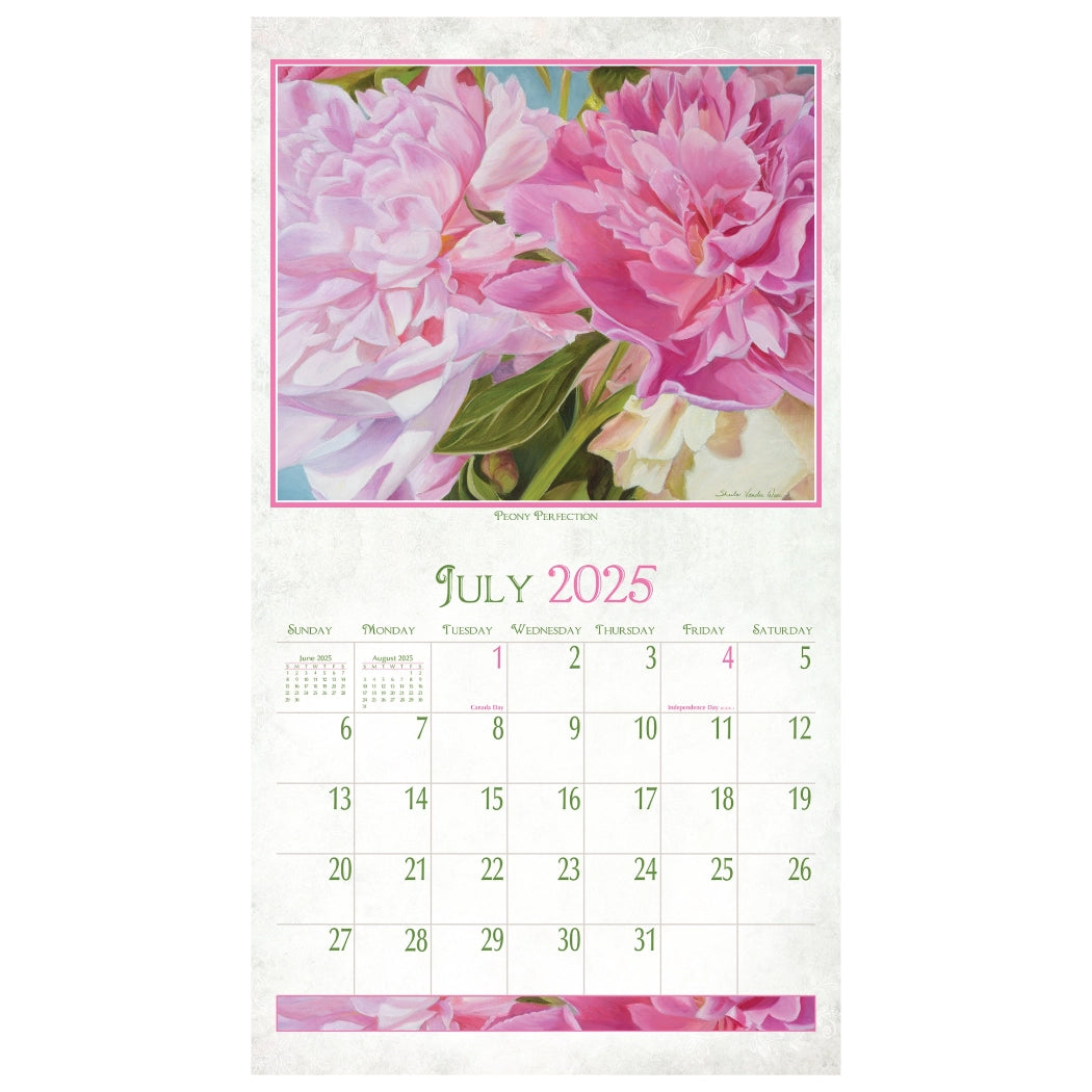 Beauty in Bloom 2025 Wall Calendar