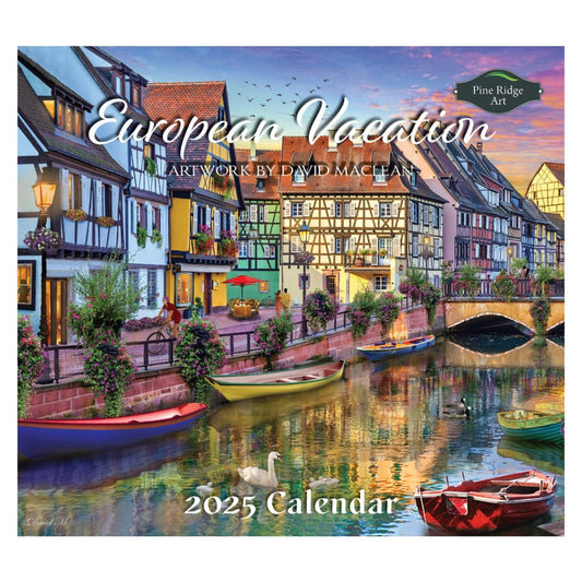 European vacation 2025 Wall Calendar