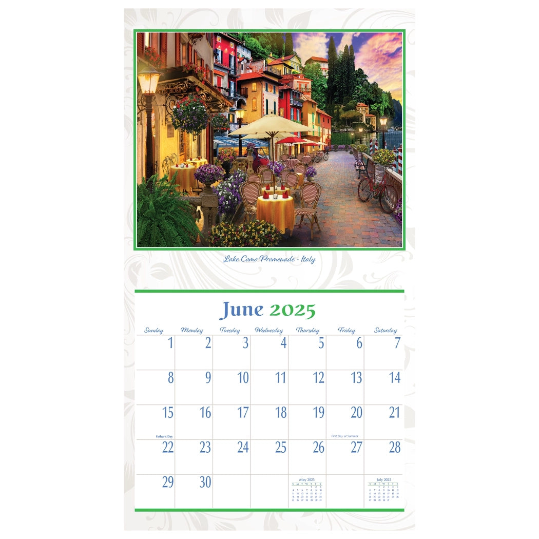 European vacation 2025 Wall Calendar The Lang Store