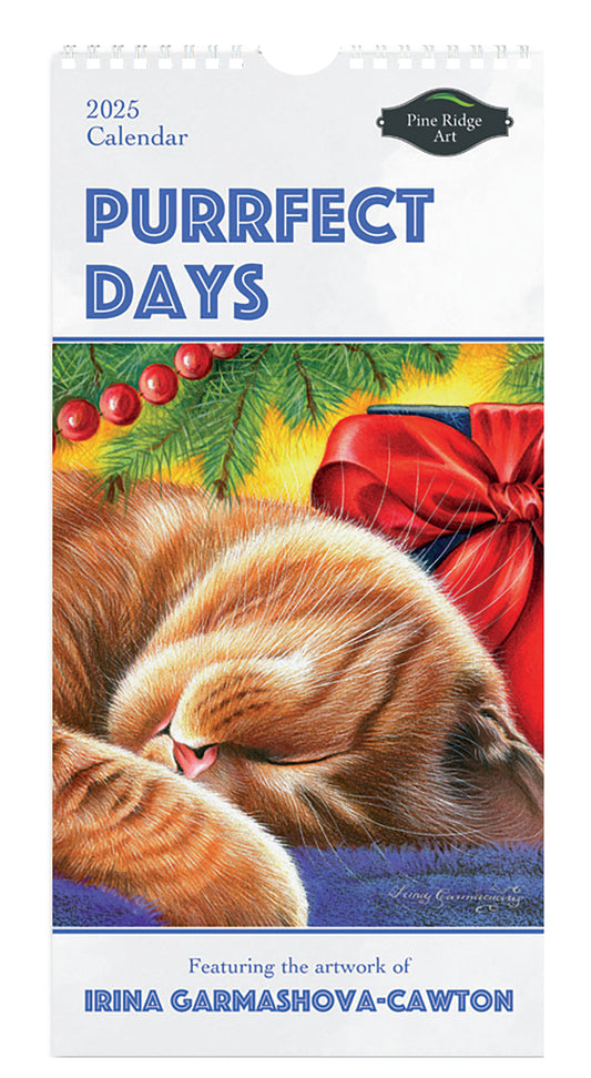 Purrfect Days 2025 Vertical Wall Calendar