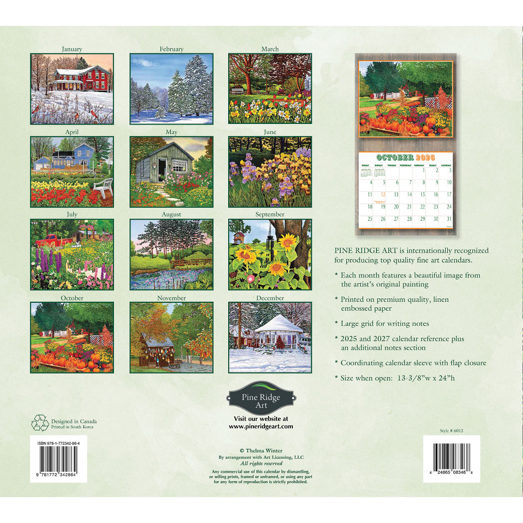 Garden Glorie 2026 Wall Calendar