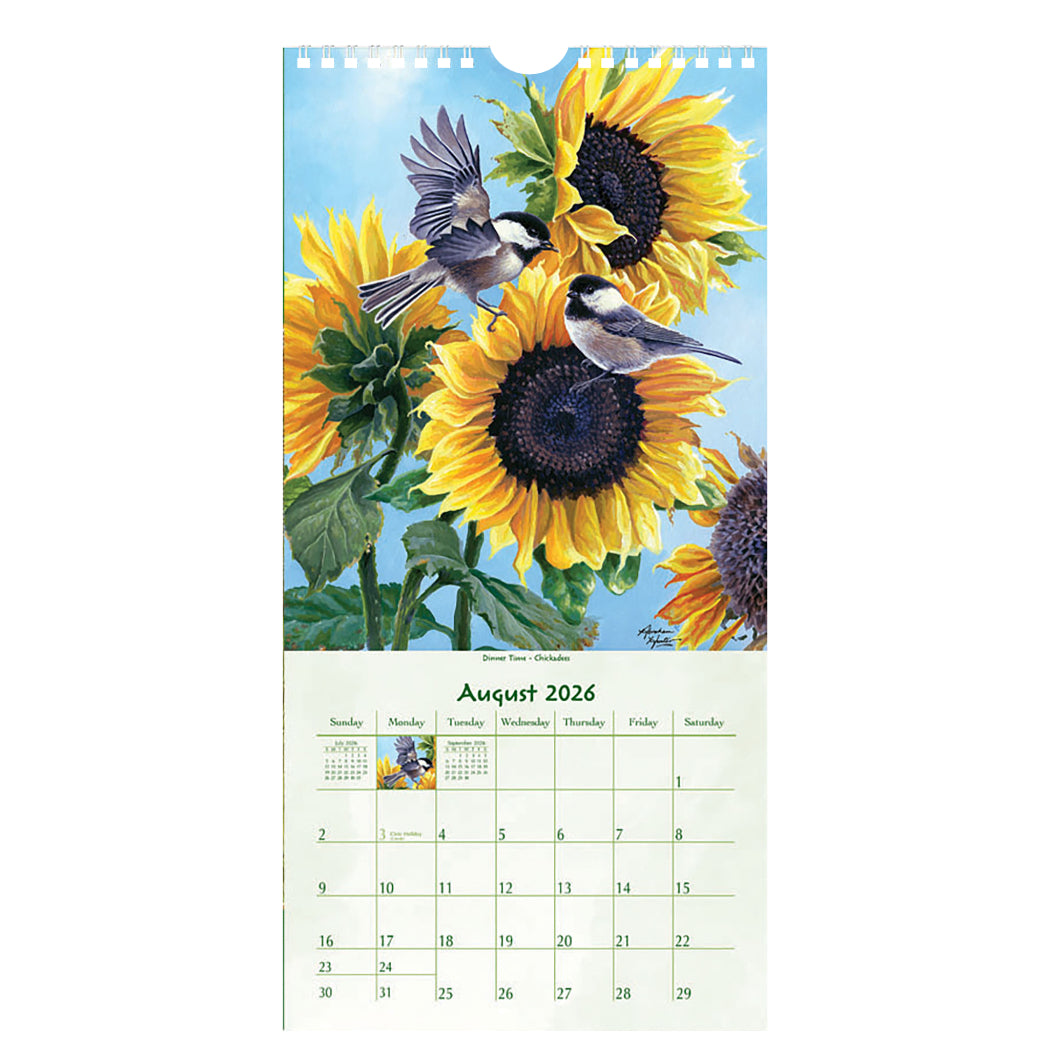 Birds of a Feather 2026 Vertical Wall Calendar