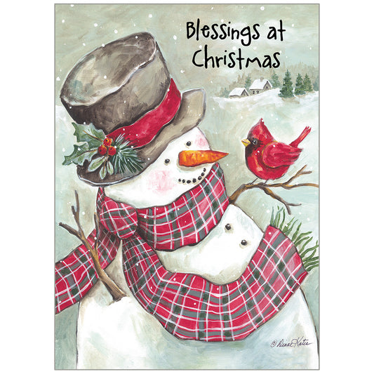 Snowman & Cardinal Friend Boxed Christmas Cards