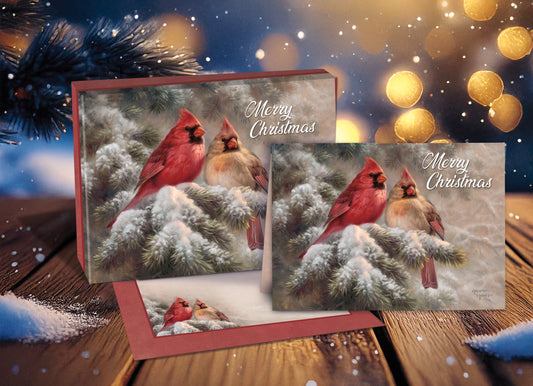 Cardinals Together Boxed Christmas Cards
