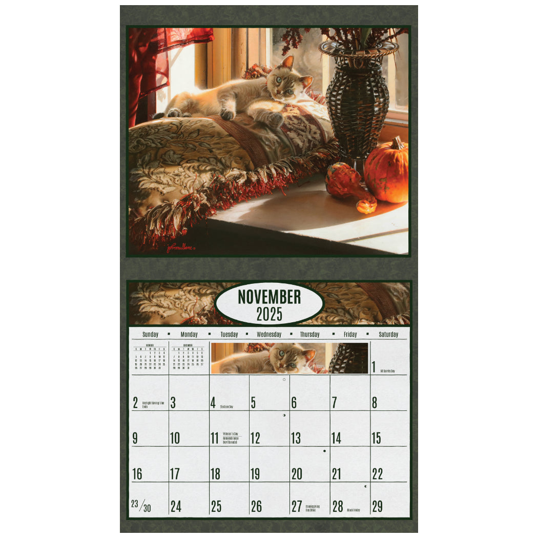 Cats at Home 2025 Wall Calendar