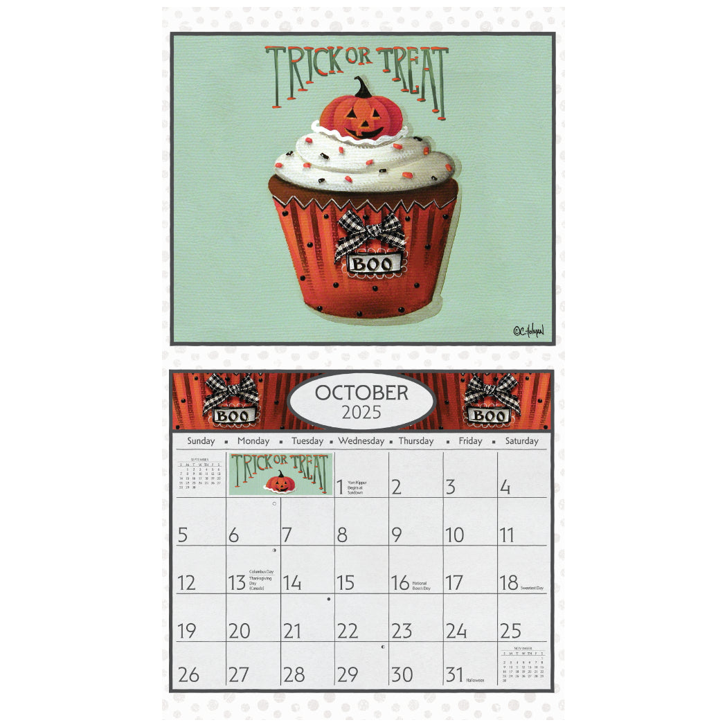 Cupcakes 2025 Wall Calendar The Lang Store Cupcake Calendar 2025