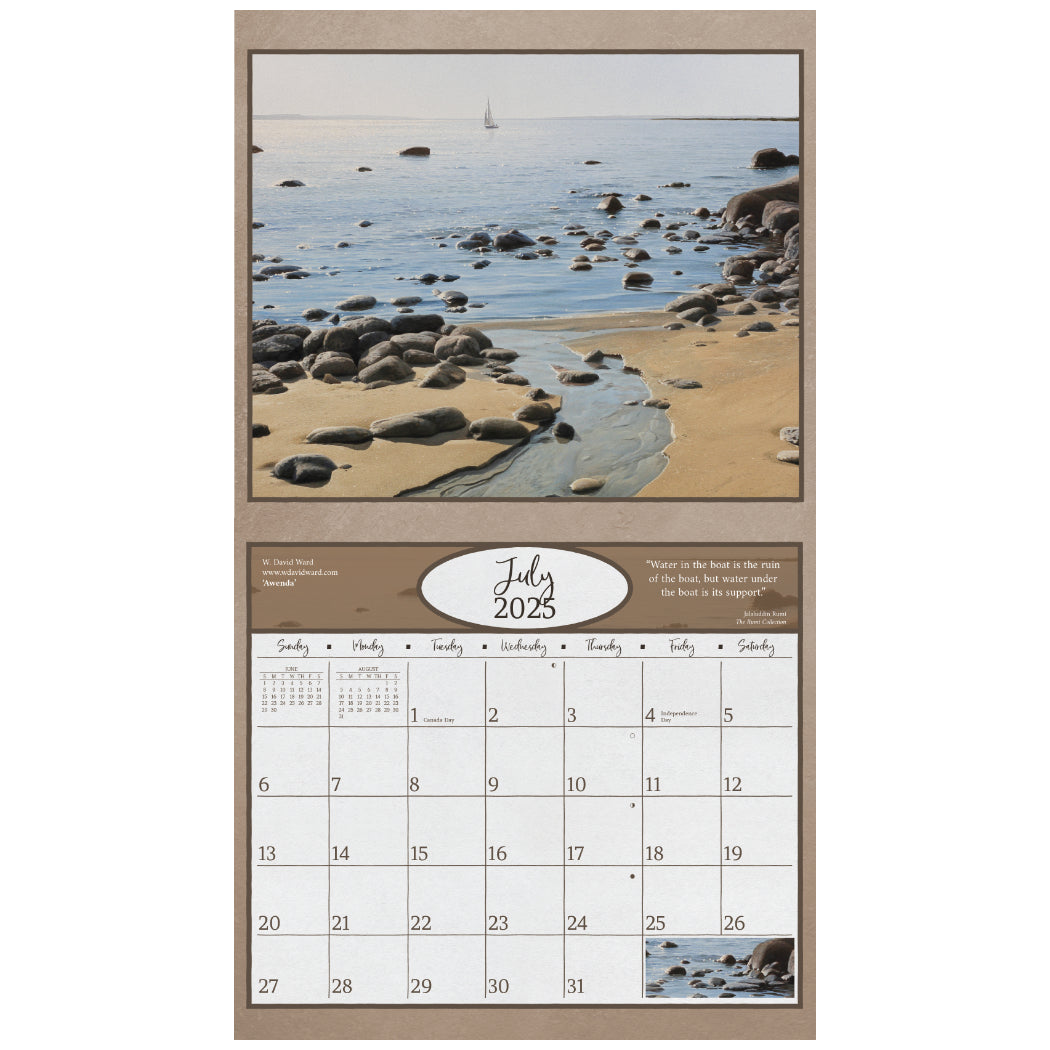 Mystical Shores 2025 Wall Calendar The Lang Store