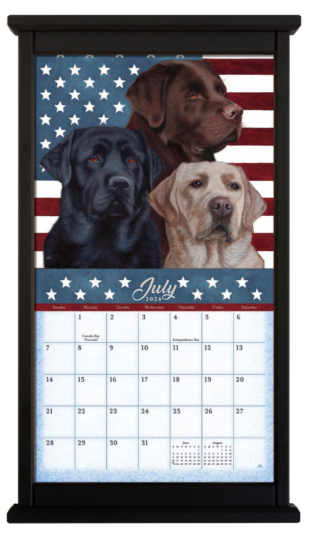 Contemporary calendar frame Black